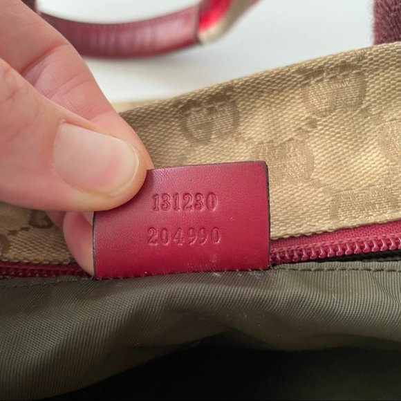 Authentic Gucci GG Monogram Medium Web Handle Bucket Tote - Picture 8 of 16